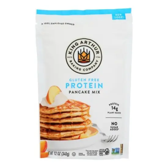 King Arthur Baking Company Gluten Free Protein Pancake Mix - Case of 6/12 oz image {1}