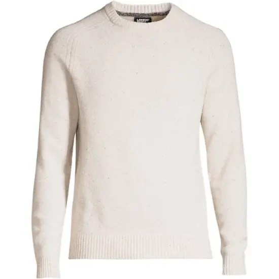 Lands' End Men's Long Sleeve Lambswool Crewneck Sweater image {4}