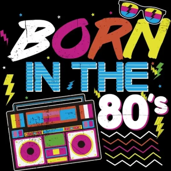 Men's Design By Humans Born in 80s Retro By MusicoIlustre Tank Top image {1}