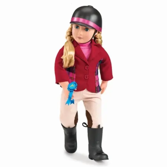 Our Generation Lily Anna with Horseback Riding Outfit & Book 18" Posable Doll image {2}
