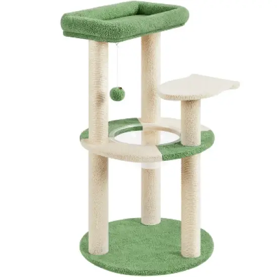 Yaheetech 35.5" Tall Ocean Cat Tree with Natural Sisal for Kittens image {8}