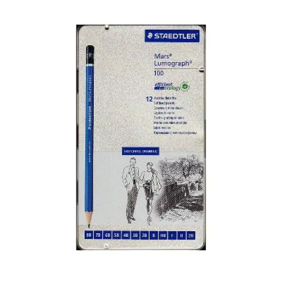Staedtler Mars Lumograph Sketching Pencil Sets set of 12 22631 image {1}