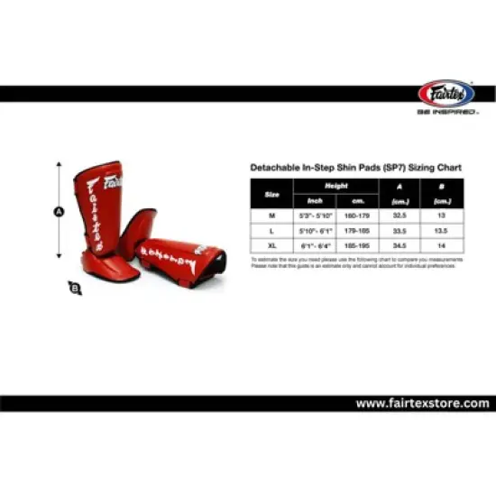 Fairtex SP7 Detachable Muay Thai Shin Guard image {2}