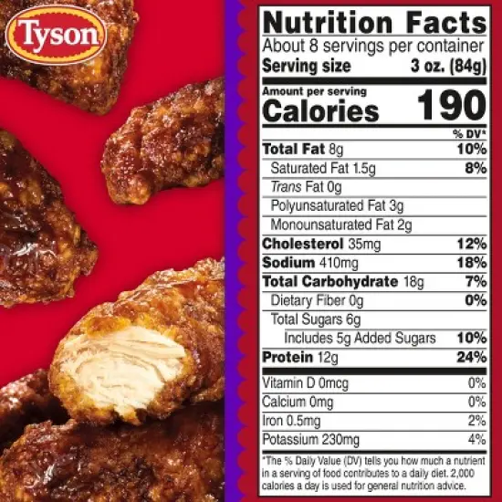 Tyson Honey BBQ Chicken Strips - Frozen - 25oz image {6}