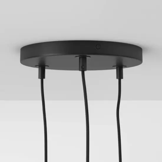 12" x 25" x 22.5" Ceiling Light Black/Gold - Threshold&trade; image {3}