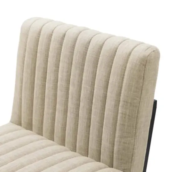 Indulge Channel Tufted Fabric Counter Height Barstool - Modway image {3}