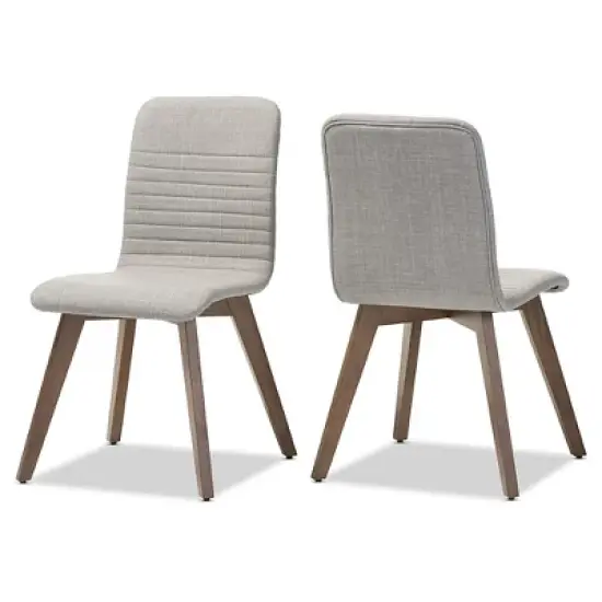 Set of 2 Sugar Mid-century Dining Chairs - Baxton Studio image {5}