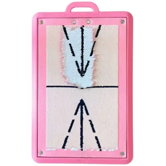 Birdie Golf Pro Training Mat &ndash; Blush Pink, Swing Path Tool, Indoor/Outdoor Use image {7}