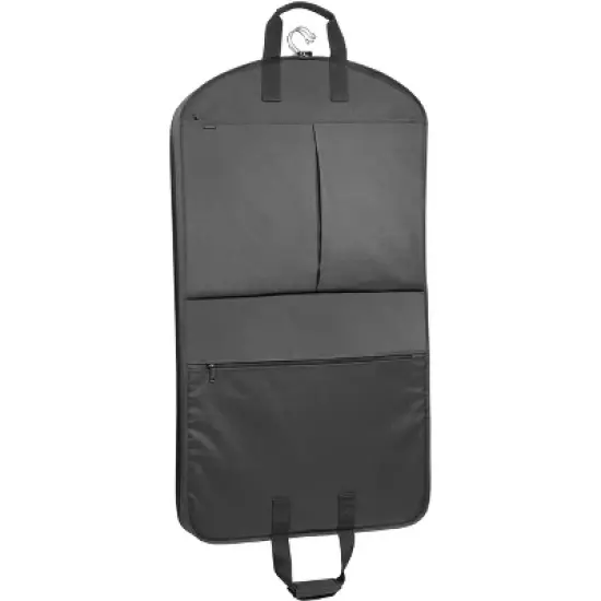 WallyBags 40" Deluxe Travel Garment Bag with two pockets, Black image {1}
