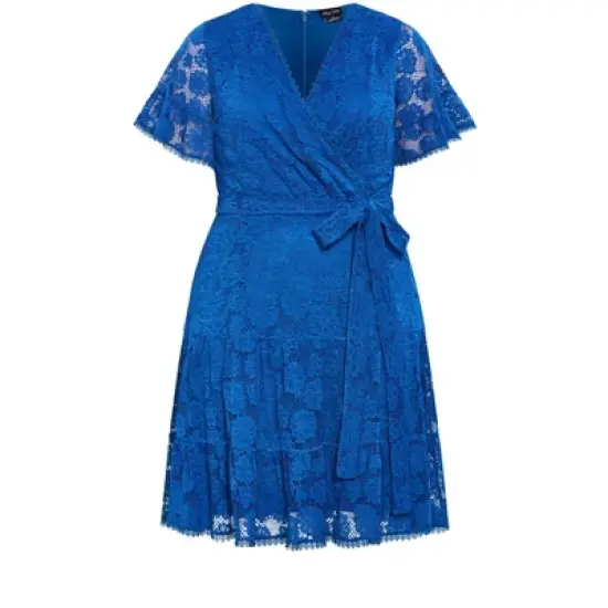 Women's Plus Size Garden Kisses Dress - blue | CITY CHIC image {2}