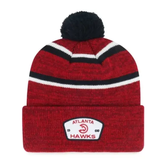 NBA Atlanta Hawks Couliour Knit Beanie with Pom image {2}