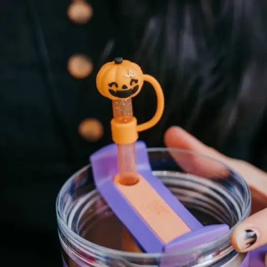 CharCharms 6pk 20oz Water Bottle Straws Glitter image {2}