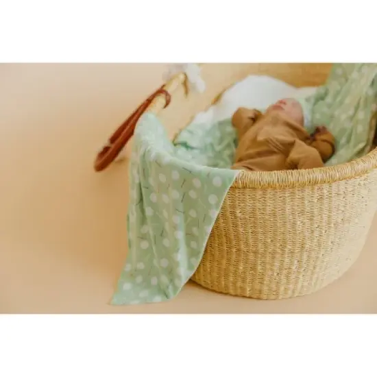 Copper Pearl Knit Swaddle Blanket - Bogey image {4}