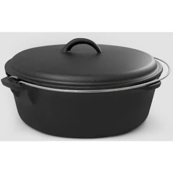 EXCELSTEEL 446 8.25QT CAMP DUTCH OVEN WITH HANDLES image {4}