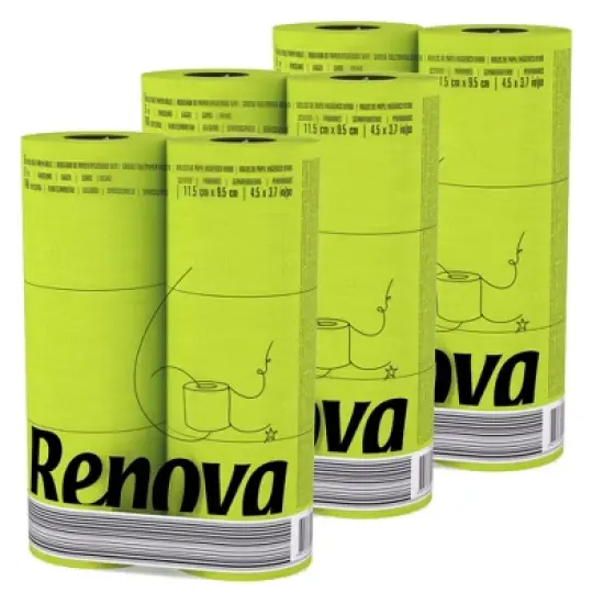 Roll-Lux Premium Soft 3-Ply 140-Sheet Lime Green Toilet Paper Rolls image {8}