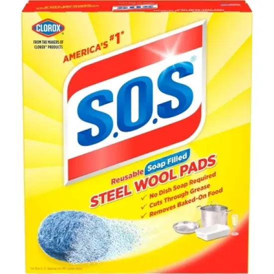 S.O.S. Steel Wool Soap Pads - 20 Count image {4}