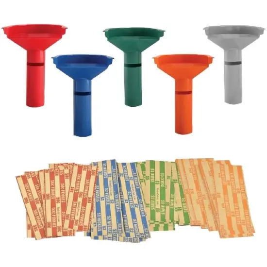 Nadex Coins&trade; Easy-Wrap Coin Stacking Tubes in Multicolored image {6}