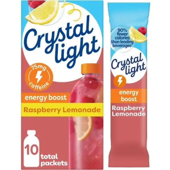 Crystal Light Raspberry Lemonade - 10ct/1.8oz image {9}