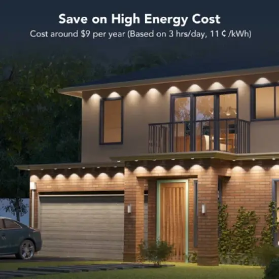 Govee 100ft RGBICW White Permanent Outdoor Lights Elite: LED String Lights, 72 Counts image {13}