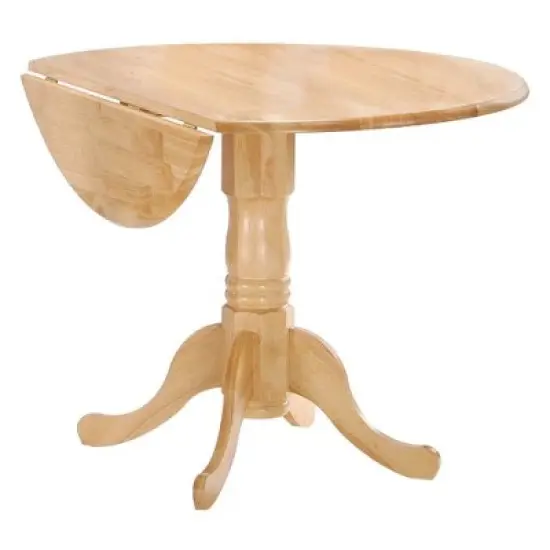 42" Mason Round Dual Drop Leaf Dining Table - International Concepts image {10}