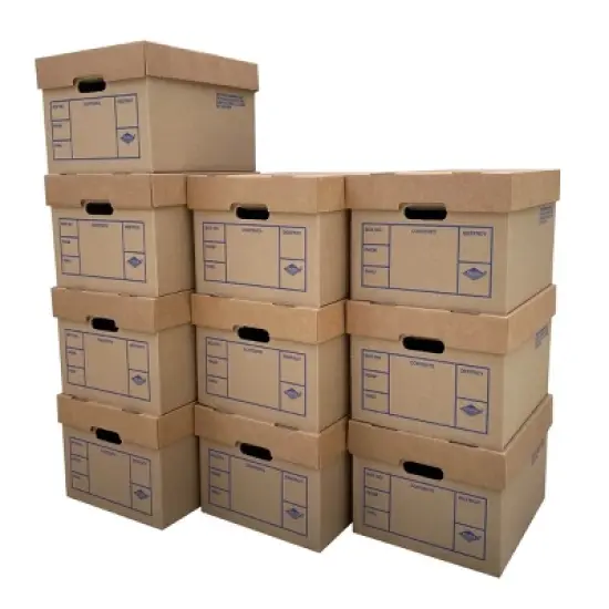 UBMOVE File Storage Boxes 15" x 12" x 10" inches, 10 Pack image {10}