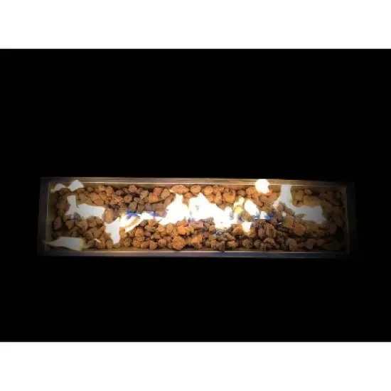 42" W x 25" H Steel Outdoor Fire Pit Table with Lid and Push-Button Ignition image {3}