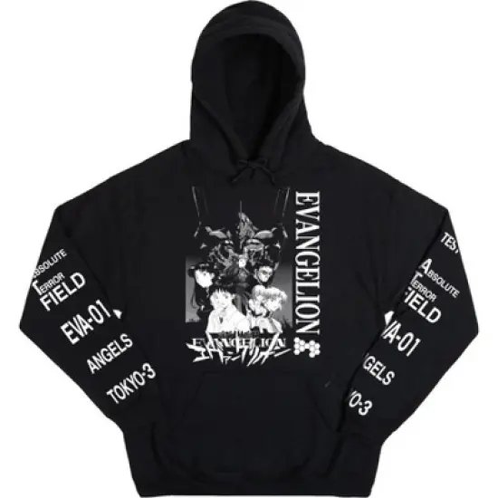 Evangelion Shinji Black Hoodie image {3}