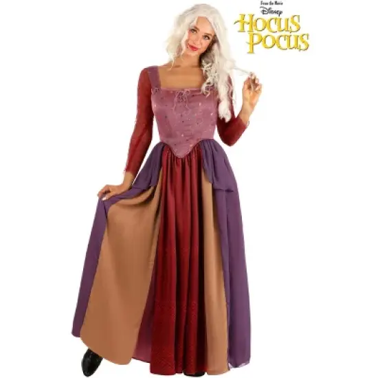 HalloweenCostumes.com Women's Deluxe Hocus Pocus Sarah Sanderson Halloween Costume | Salem Sisters Costumes image {5}