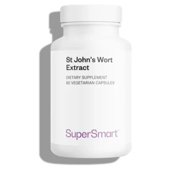 SuperSmart St John's Wort Extract 900mg per Day - High Purity 0.3% Hypericin Supplement | Non-GMO & Gluten Free - 60 Vegetarian Capsules image {8}