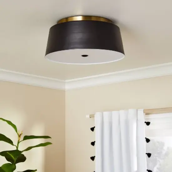 Semi Flushmount Kids' Ceiling Light Black/Gold - Pillowfort&trade; image {2}
