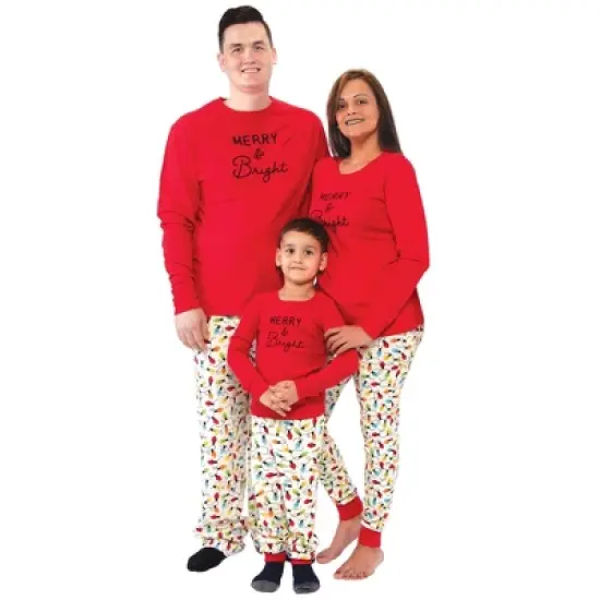 Touched by Nature Baby, Toddler and Kids Unisex Holiday Pajamas, Kids Merry and Bright image {2}