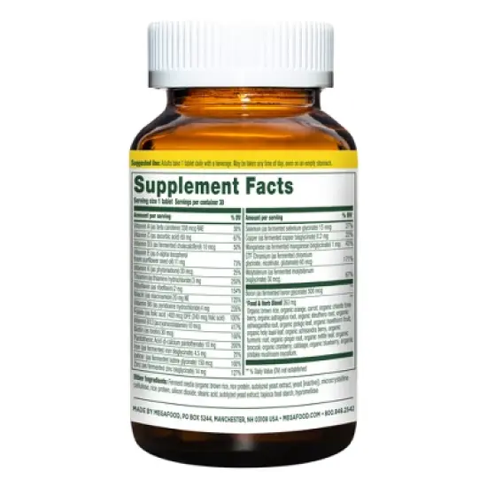 MegaFood Women's 40+ One Daily for for Immune Support & Bone Health Multivitamin - 30ct image {1}