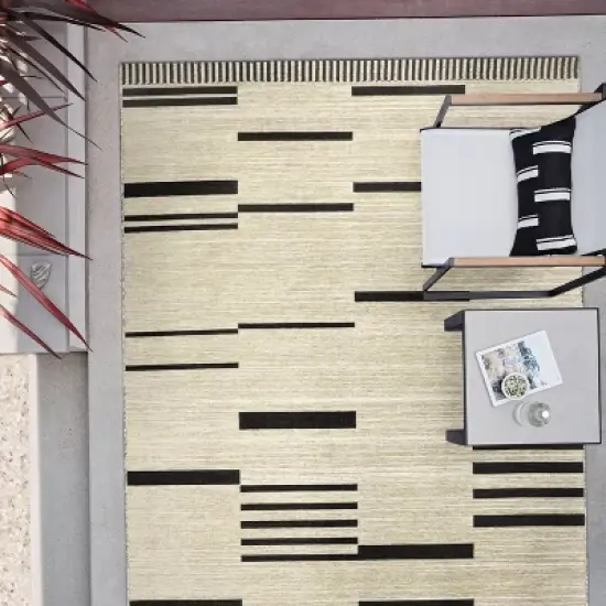 7' x 10' Outdoor Rug Multitier Bars Gray/Cream - Project 62&trade; image {4}