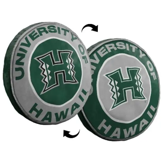 15" NCAA Hawaii Rainbow Warriors Cloud Pillow: Sports Team Logo Plush image {3}