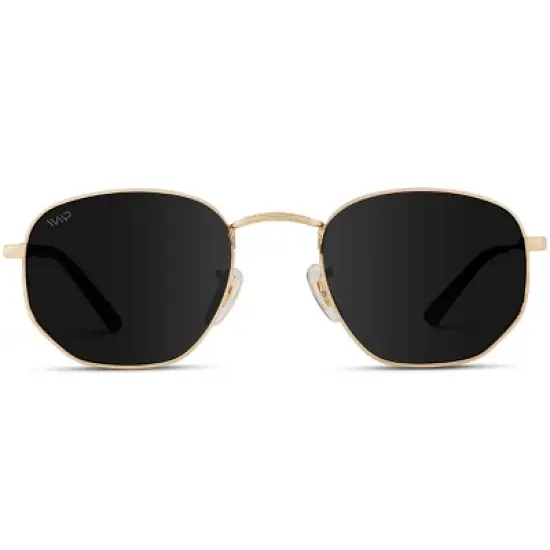 WMP Eyewear Round Geometric Retro Polarized Sunglasses image {5}