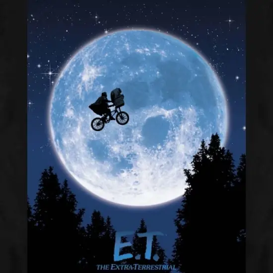 Men's Universal E.T. the Extra-Terrestrial Short Sleeve Graphic T-Shirt - Black image {2}