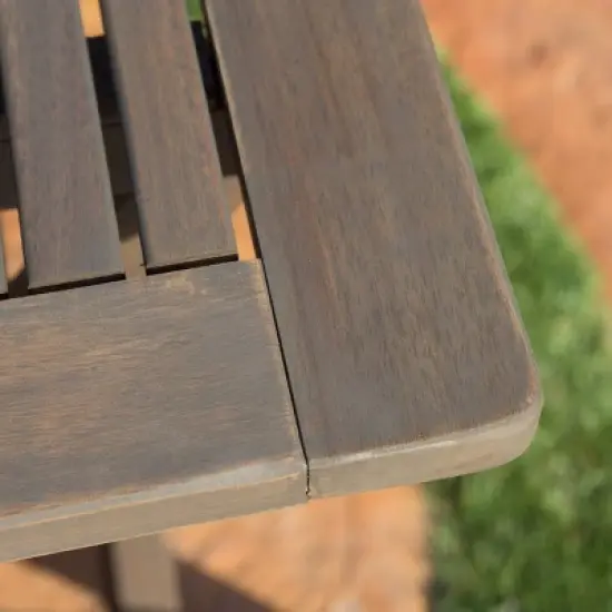 42.5"L Folding Table, Outdoor Patio Acacia Wood Folding Dining Table -ModernLuxe image {6}