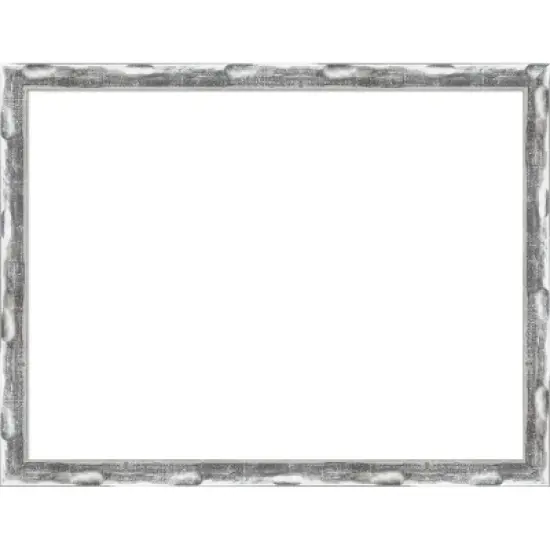 Amanti Art Scratched Wave Chrome Framed Dry Erase Magnetic Board image {11}