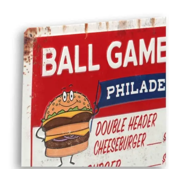 MLB Philadelphia Phillies Baseball Concession Metal Sign Panel image {3}