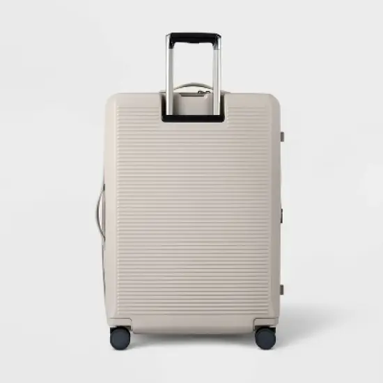 Signature Hardside Large Checked Spinner Suitcase - Open Story&trade; image {2}