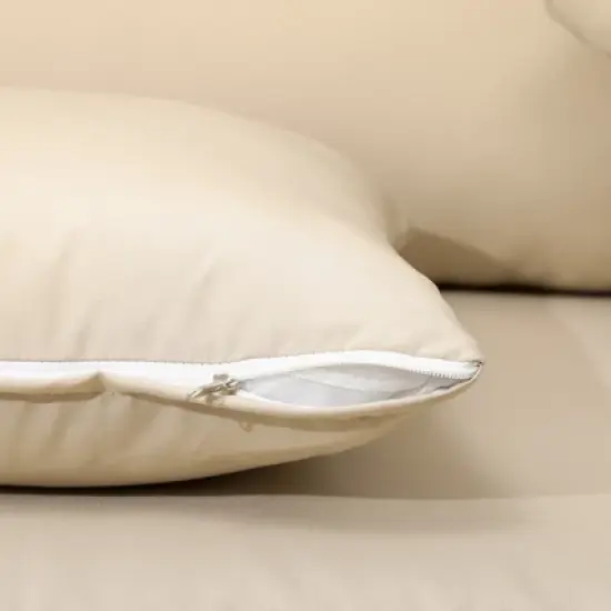 Outsunny Outdoor Wicker Loveseat, Patio Furniture Couch with Cushions, 2 Seats PE Rattan Sofa, 2 Throw Pillows for Porch, Backyard, Pool image {4}