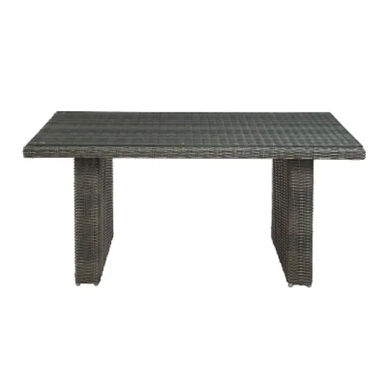 Asti 6pc Wicker Outdoor Seating Set - Gray - Alaterre Furniture image {11}