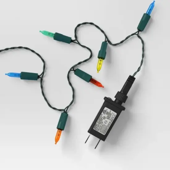 50ct LED Battery Operated Hybrid Miniature String Lights with Green Wire - Wondershop&trade; image {3}