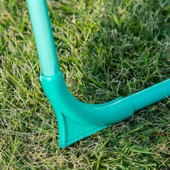 Outsunny Kids Picnic Table and Chair Set, Outdoor Folding Garden Furniture, for Patio Backyard, with Monkey Pattern, Removable & Height Adjustable Sun Umbrella, Aged 3-6 Years Old image {3}