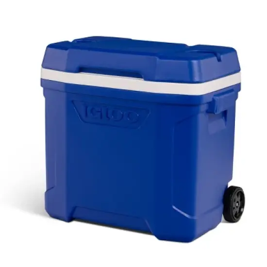 Igloo Latitude 30qt Roller Cooler: Hard-Sided with Wheels, 41-Can Capacity image {4}