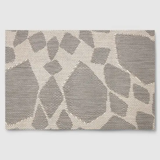 5' x 7' Medallion Outdoor Rug Gray - Threshold&trade; image {2}