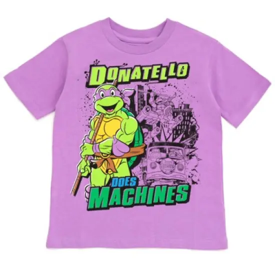 Teenage Mutant Ninja Turtles Leonardo Michelangelo Raphael Donatello 4 Pack T-Shirts Toddler to Big Kid image {2}
