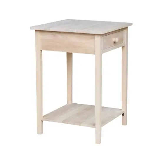 21" Nightstand Unfinished - International Concepts image {2}