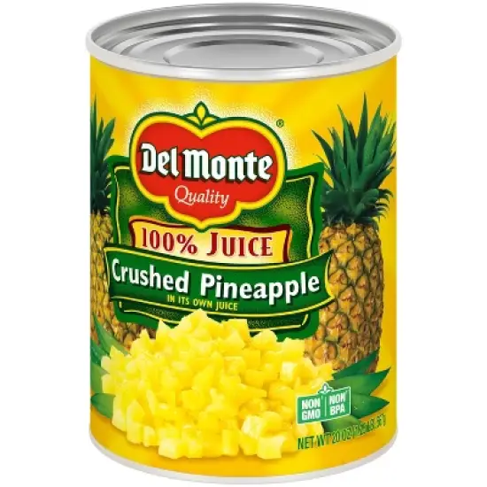 Del Monte Crushed Pineapple in 100% Juice 20oz image {2}