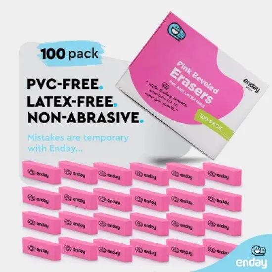 Enday Pencil Eraser Pink Pearl image {5}